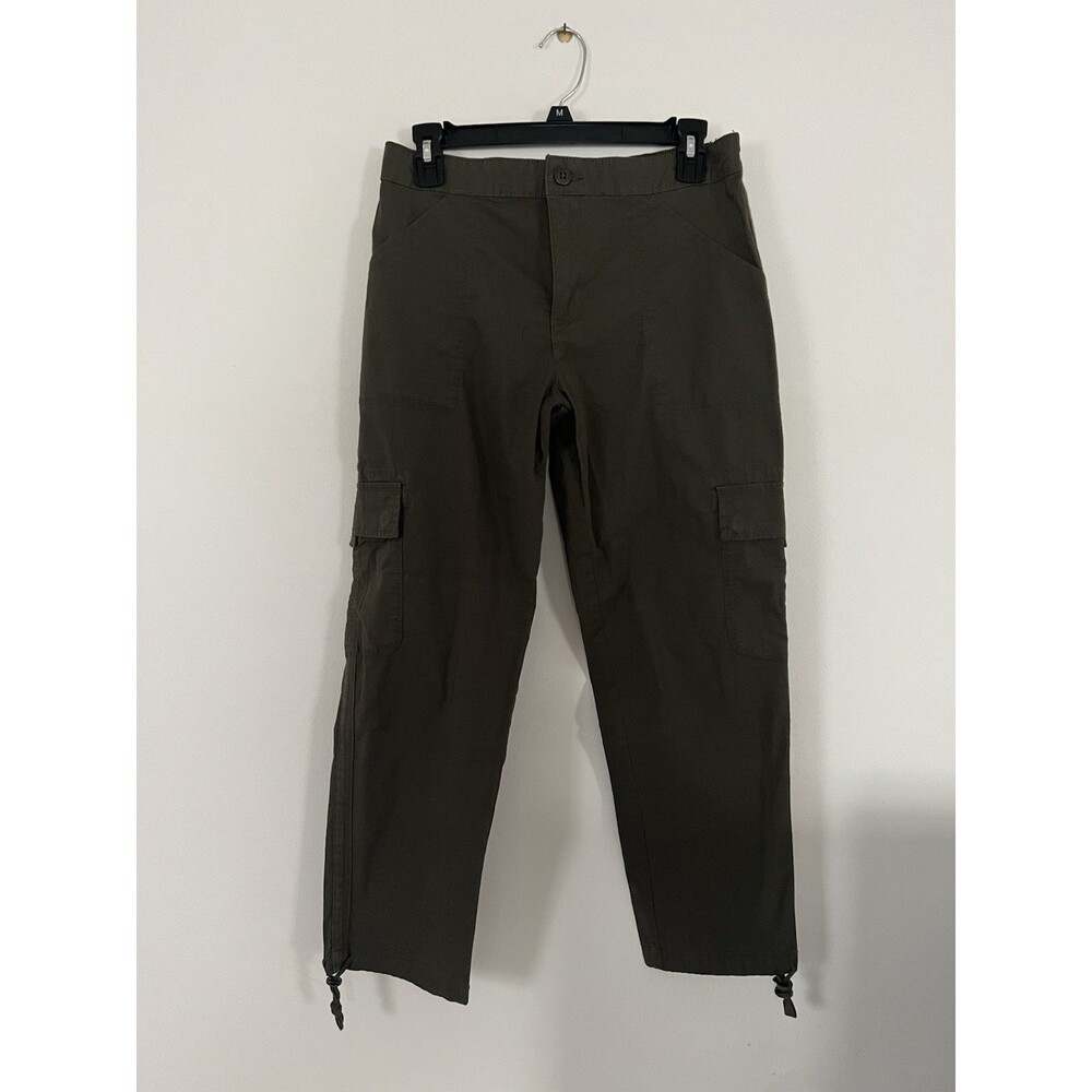 Sanctuary Women’s Cargo Pants Olive Green NWT Size Small Adjustable Ankle Hem
